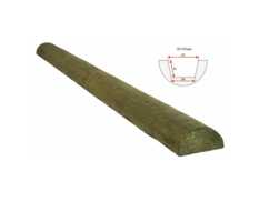 Декоративное полубревно Рустик 70*140мм Дуб болотный, длина 3м