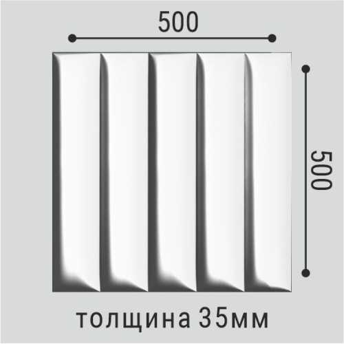 Фото Стеновая панель Bello Deco СП 19 полистирол (500 × 35 × 500 мм)