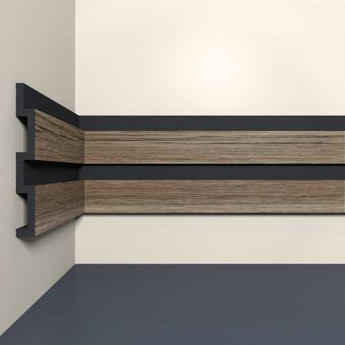 Фото Панель стеновая Bello deco XPS СПЛ 24/3 Дуб дикий (120*15*3000)
