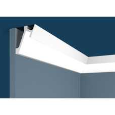 Карниз под покраску Cosca КХ052 для подсветки (72х65х2000 мм) 