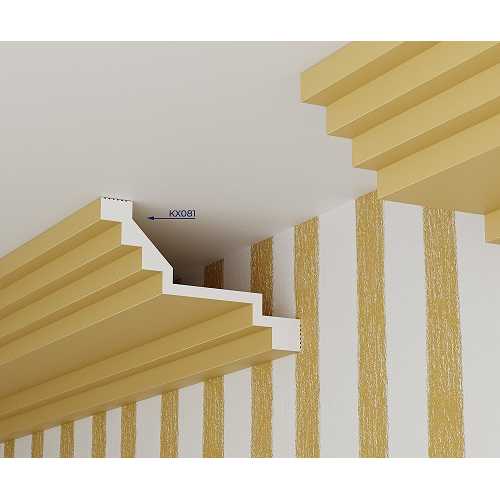 Фото Карниз под покраску Cosca KX081 из экополимера (60х100х2000 мм)