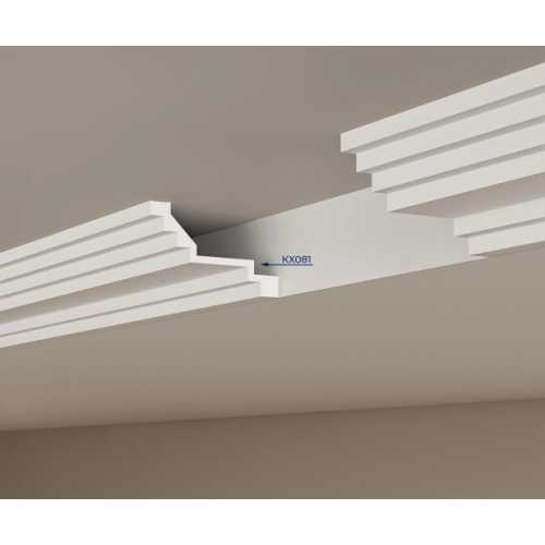 Фото Карниз под покраску Cosca KX081 из экополимера (60х100х2000 мм)