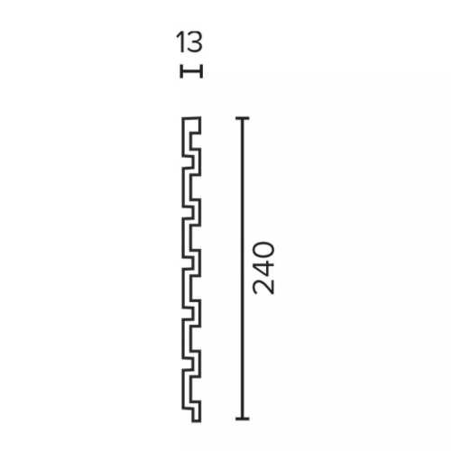 Фото Декоративная панель Decor Dizayn DD916-65SH (240х13х3000)