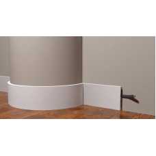Плинтус гибкий Decor Dizayn DD709 Flex под покраску, белый (100*13*2000) Плинтус гибкий Decor Dizayn DD709 Flex под покраску, белый (100*13*2000)