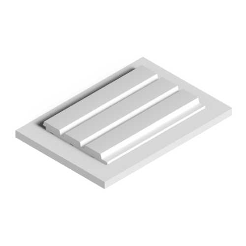 Фото Декоративная панель HIWOOD LV124 NP под покраску (120 × 12 × 2700 мм)