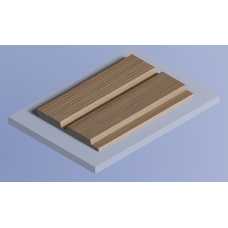 Декоративная панель HIWOOD LV123 BR417 под дерево (120 × 12 × 2700 мм)