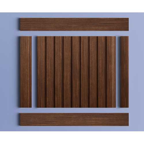 Фото Декоративная панель HIWOOD LV124 BR396 под дерево (120 × 12 × 2700 мм)