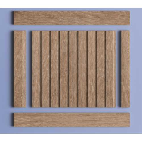 Фото Декоративная панель HIWOOD LV124 BR416 под дерево (120 × 12 × 2700 мм)