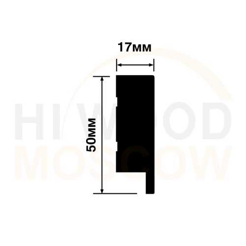 Фото Финишный молдинг Hiwood LF1 BR395 (50х17х2700 мм)