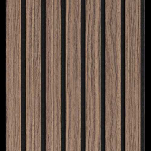 Фото Акустическая панель Ликорн шпон Орех американский (2800х300х9 мм) 1 уп (5 шт/ 4.2 м2)