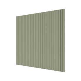 Стеновая панель квадратная МДФ Ликорн - Полосы, Фисташка, 500*500*8 мм (4 шт)