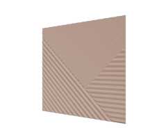 Стеновая панель квадратная МДФ Ликорн - Пирамида Лиловый, 500*500*8 мм (4 шт)