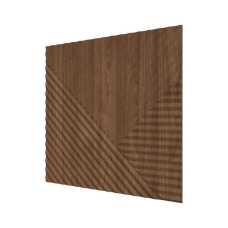 Стеновая панель квадратная МДФ Ликорн - Пирамида Орех темный, 500*500*8 мм (4 шт)