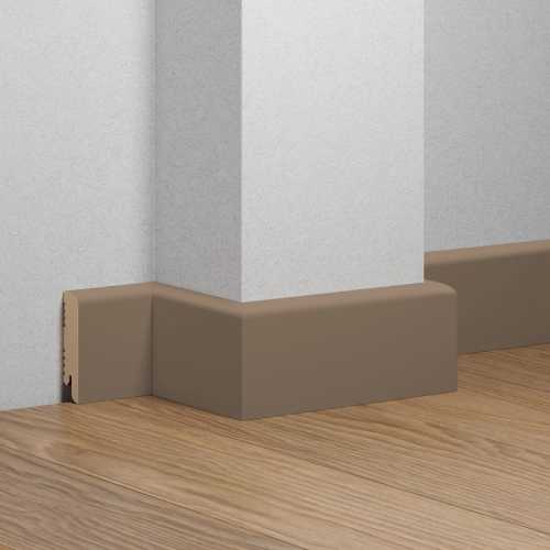 Фото Плинтус напольный МДФ Ликорн К-02 Бежево-серый 7006(70х16х2050 мм)