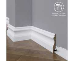 Плинтус напольный под покраску 03-083-18 Madest Decor MDF (83х18х2400 мм)