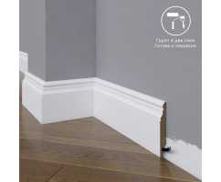 Плинтус напольный под покраску 05-083-12 Madest Decor MDF (83х12х2400 мм)