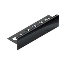 Профиль лестничный F-образный алюминий 10 мм Neexy PV53 (Черный блестящий), 2.7 метра