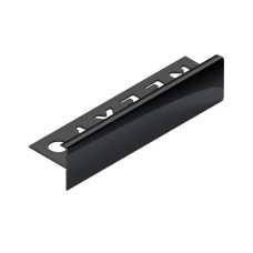 Профиль лестничный F-образный алюминий 10 мм Neexy PV53 (Черный матовый), 2.7 метра