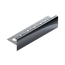 Профиль лестничный F-образный алюминий 10 мм Neexy PV53 (Серебро блестящее), 2.7 метра