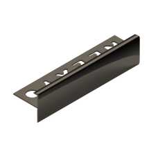 Профиль лестничный F-образный алюминий 10 мм Neexy PV53 (Бронза темная матовая), 2.7 метра