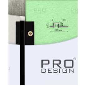Декоративная рейка Pro Design 615 Черный анодированный (8.15*7*3000) Декоративная рейка Pro Design 615 Черный анодированный (8.15*7*3000)