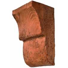 Консоль рустик 120х205мм (для балки на 145мм) Орех