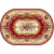 Ковер Merinos Laguna 5439 RED 1,50*4,00 овал