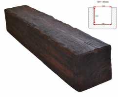 Балка декоративная из полиуретана Arno Decor Рустик 145х145мм Магма, длина 2м