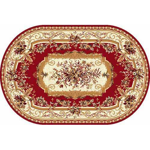 Фото Ковер Merinos Laguna 5439 red овал 2,00*4,00