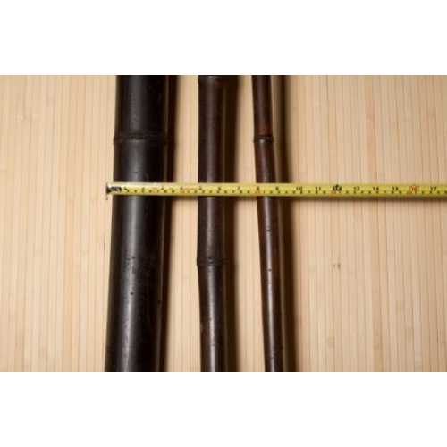 Фото Ствол бамбука черный D 50-60 мм, длина 2900-3000 мм (с трещинами)