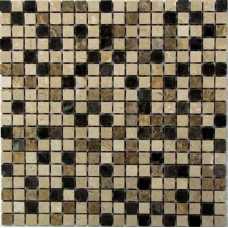  Мозаика из натурального камня Bonaparte Turin-15 15х15 (305х305х7 мм)