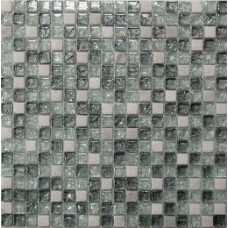 Мозаика стеклянная с камнем Bonaparte Glass Stone 11, 15х15 (300х300х