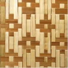 Стеновые бамбуковые панели Цветы коричневые, 1900*1000 мм (двухслойные)