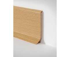 Плинтус напольный, гибкий Dollken (Долкен) S60 Flex 255 Бук 60x15х2575 (1уп=20 шт)