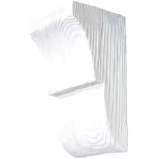 Консоль рустик 100х165мм (для балки на 120мм) Белая