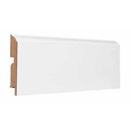 Фото Плинтус напольный под покраску Finitura 80*16*2750 мм P, фигурный Мдф+шпон