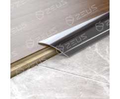 Порог нержавеющая сталь радиусный для больших перепадов ZARF 65 L 2700